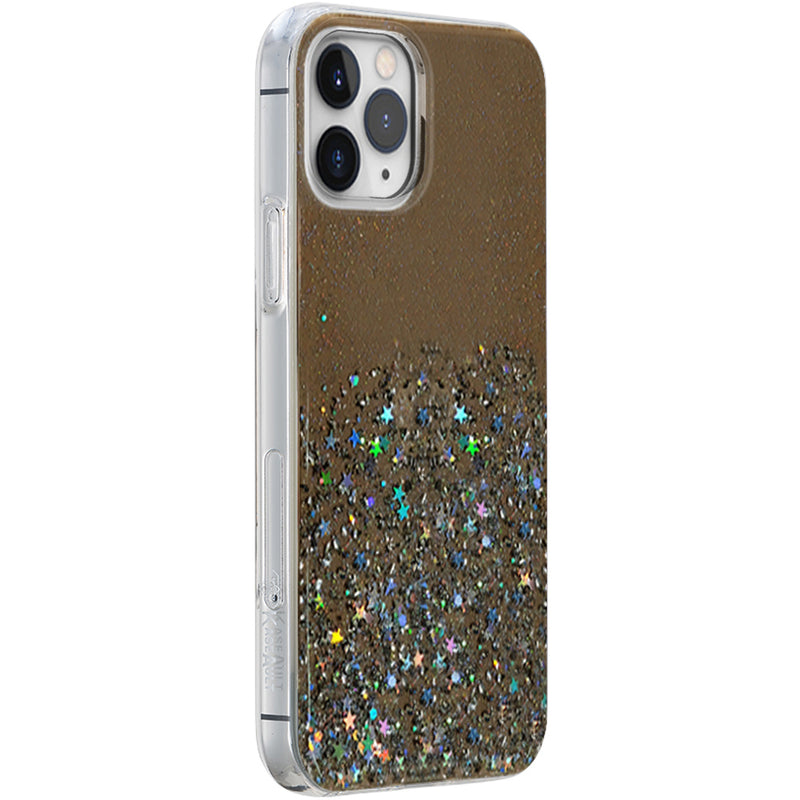 For Apple iPhone 12 6.7 inch Fashion Splash Epoxy Glitter - Smoke