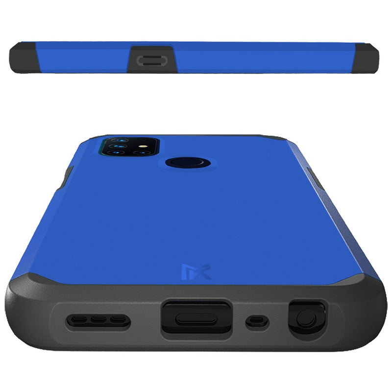 For OnePlus Nord N10 5G Premium Minimalistic Slim Tough ShockProof Hybrid Case Cover - Classic Blue