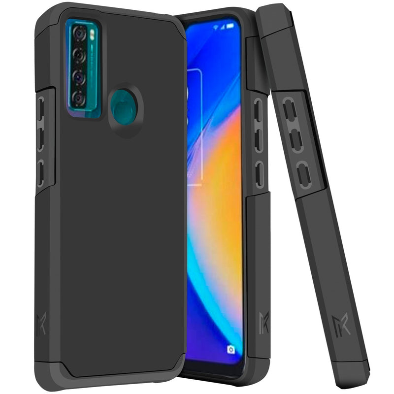 For TCL 20 XE MetKase Original ShockProof Case Cover - Black