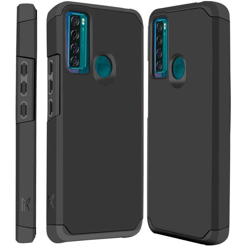 For TCL 20 XE MetKase Original ShockProof Case Cover - Black