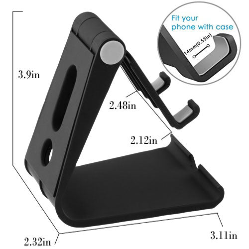 MyBat Adjustable Phone Desktop Stand - Black