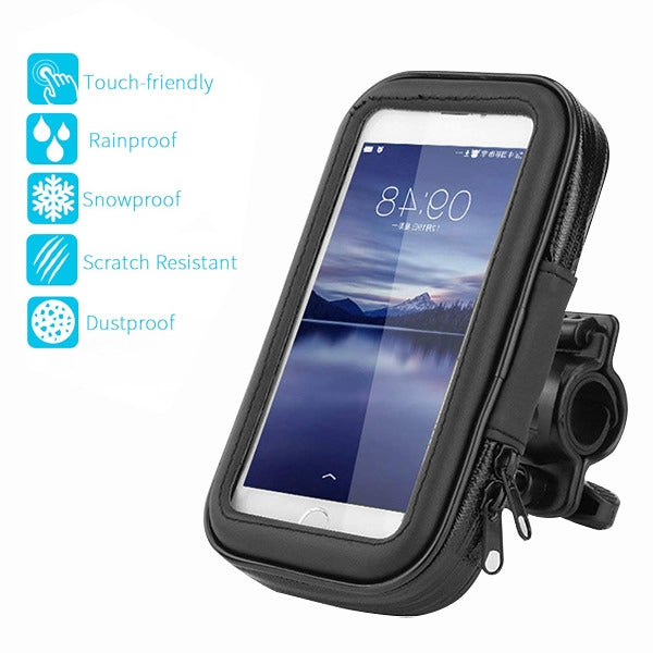 MyBat Universal Waterproof Bicycle Phone Holder - Black