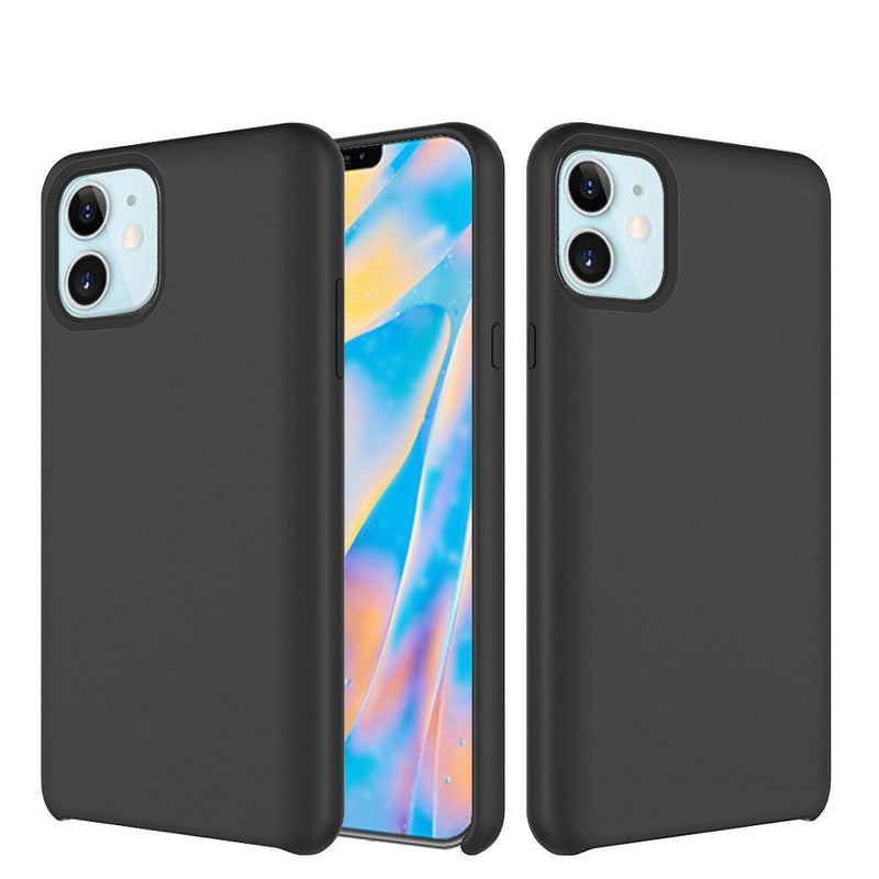For iPhone 12 Mini 5.4 Soft Silicone Gel Skin Cover Case - Black