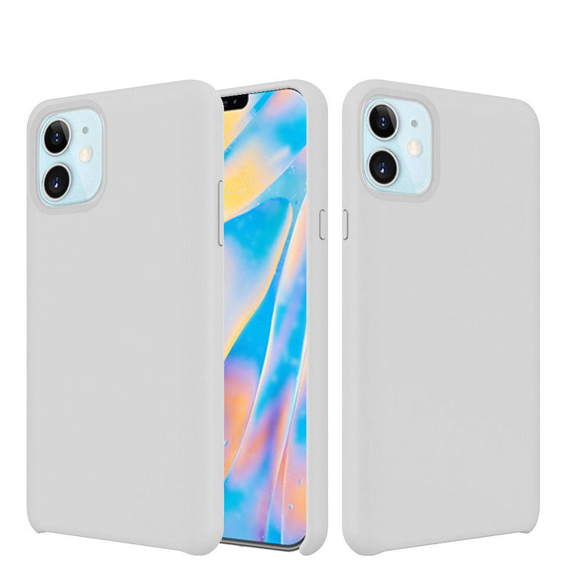 For iPhone 12 Mini 5.4 Soft Silicone Gel Skin Cover Case - White