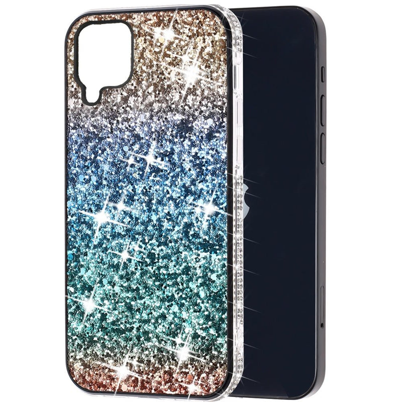 For Samsung A42 5G Decorative Glitter with Diamond All Around Hybrid - A Style