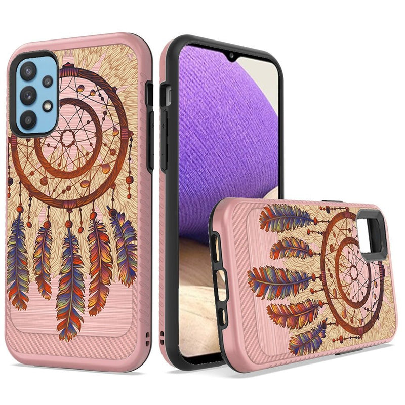 For Samsung A32 5G Design Slim Brushed Hybrid - Antique Feather