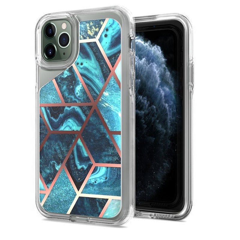 For Apple iPhone 11 Pro MAX (XI6.5) Electroplated Design Hybrid Case Cover - Universe