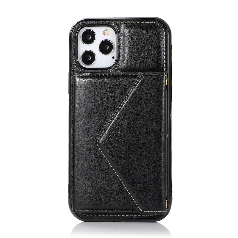 For Moto G Power 2021 ELEGANT Wallet Case ID Money Holder Case Cover - Black