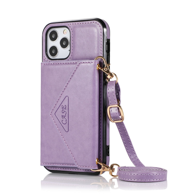 For Apple iPhone 11 (XI6.1) ELEGANT Wallet Case ID Money Holder Case Cover - Lavender