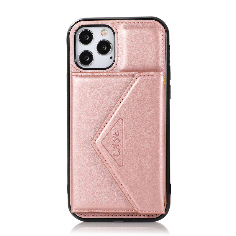 For Motorola Moto G Play 2021 ELEGANT Wallet Case ID Money Holder Case Cover - Rose Gold