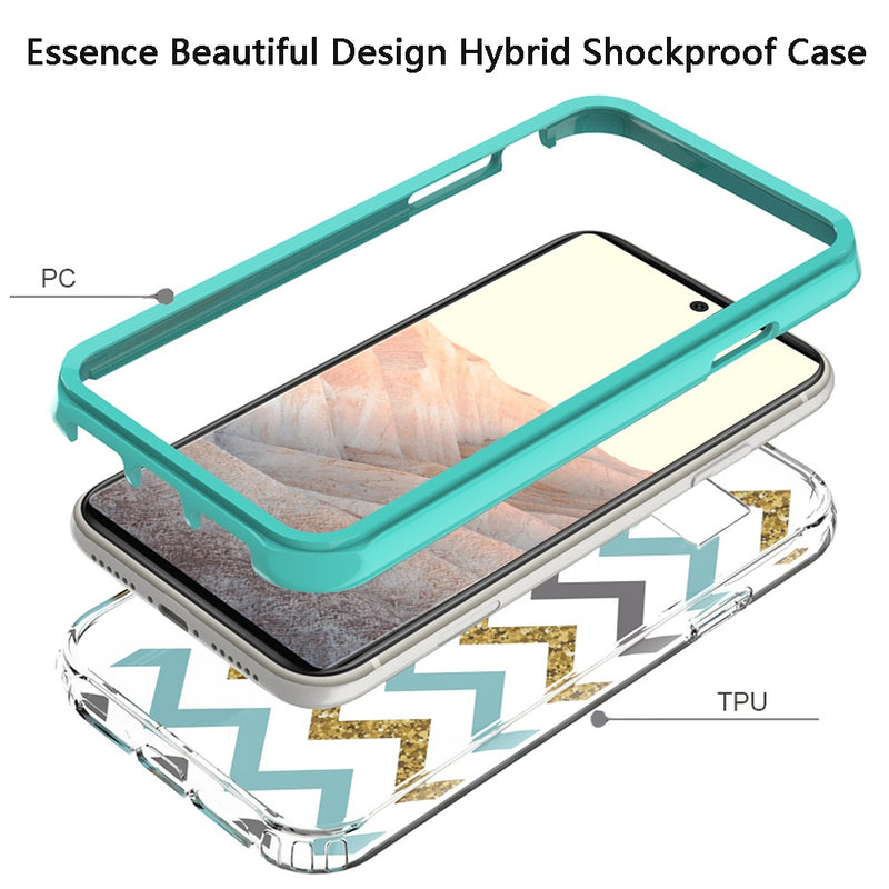 For Google Pixel 6 Pro Essence Beautiful Design Hybrid Shockproof Case Cover - C