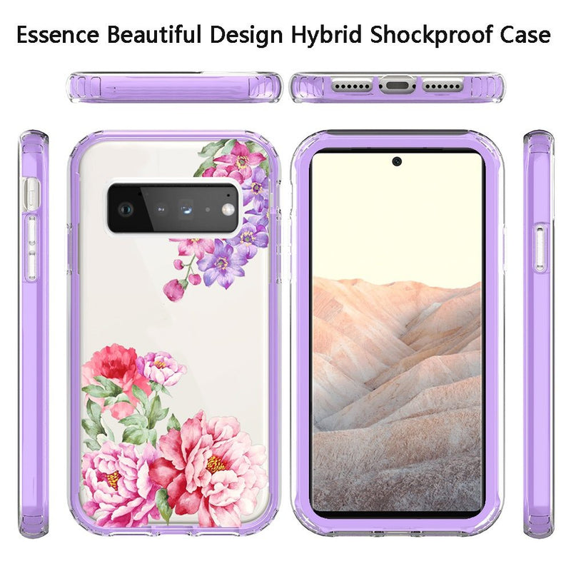 For Google Pixel 6 Essence Beautiful Design Hybrid Shockproof Case Cover - F