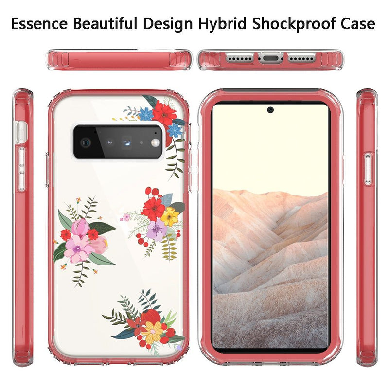 For Google Pixel 6 Essence Beautiful Design Hybrid Shockproof Case Cover - H