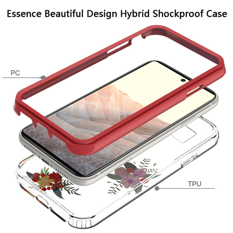 For Google Pixel 6 Essence Beautiful Design Hybrid Shockproof Case Cover - H