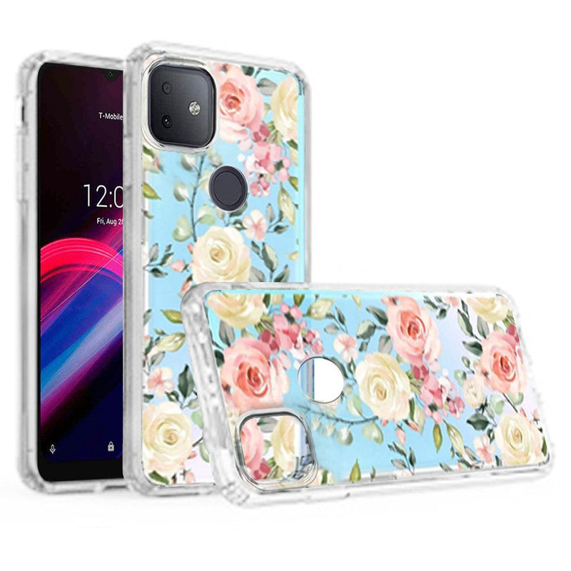 For Revvl 5G Design Transparent Hybrid Case - Harmony Fantastic Design