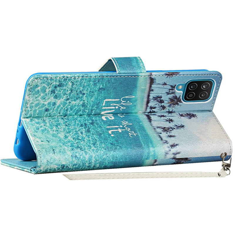 For Moto G Stylus 2021 Vegan Design Wallet ID Card Case Cover - Live Life