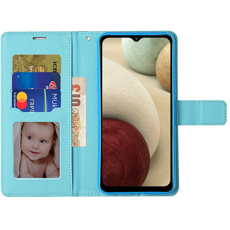 For Motorola Moto G Play 2021 Vegan Design Wallet ID Card Case Cover - Vintage Roses