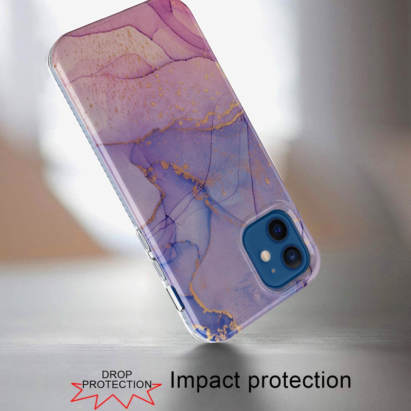 For iPhone 12 Pro Max 6.7 META 2.5mm Thick TPU Glitter Design Case Cover - H