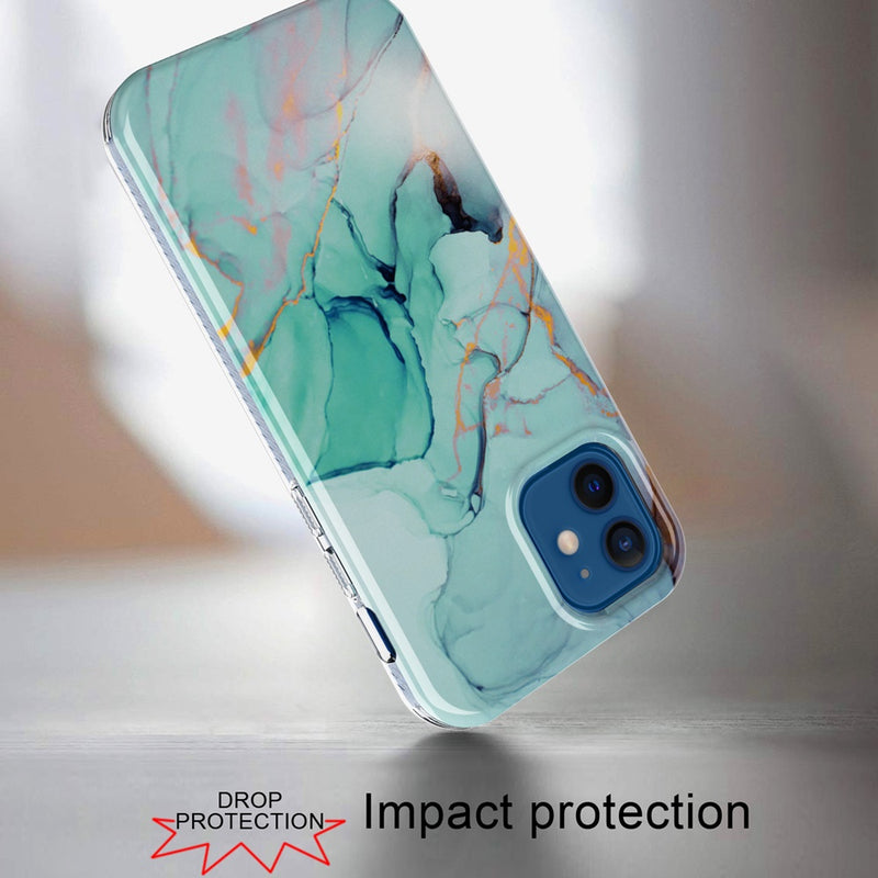 For iPhone 12 Pro Max 6.7 META 2.5mm Thick TPU Glitter Design Case Cover - J