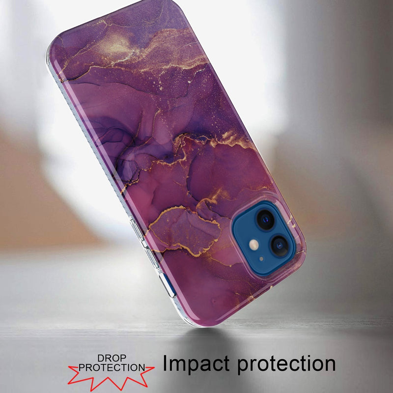 For iPhone 12 Pro Max 6.7 META 2.5mm Thick TPU Glitter Design Case Cover - K