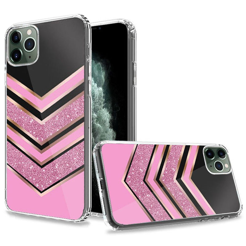 For Apple iPhone 11 Pro MAX (XI6.5) Trendy Fashion Design Hybrid Case Cover - Chevron