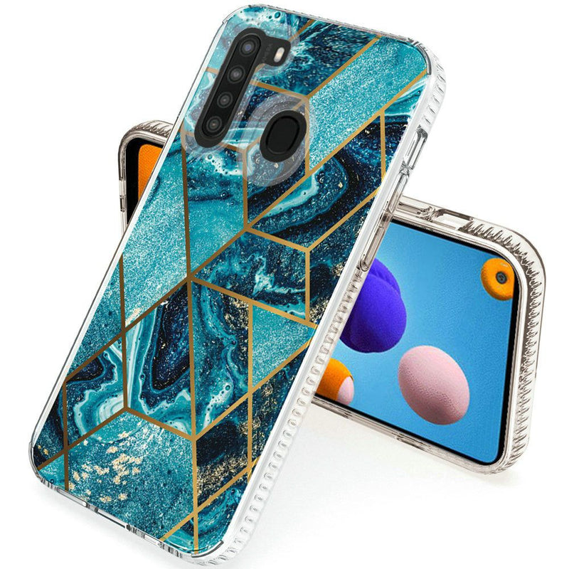 For Samsung Galaxy A21 Trendy Fashion Design Hybrid Case Cover - Universe