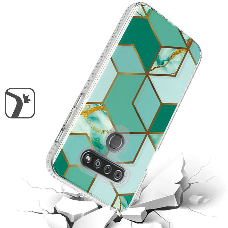 For LG K51 Trendy Fashion Design Hybrid Case Cover - Tranquil