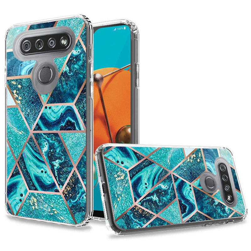 For LG K51 Trendy Fashion Design Hybrid Case Cover - Universe