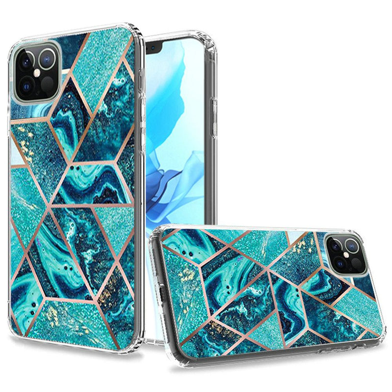 For iPhone 12/Pro (6.1 Only) Trendy Fashion Design Hybrid Case Cover - Universe