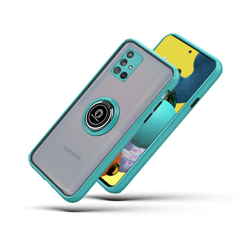 For Samsung Galaxy A51 5G Magnetic RingStand Case Cover - Teal