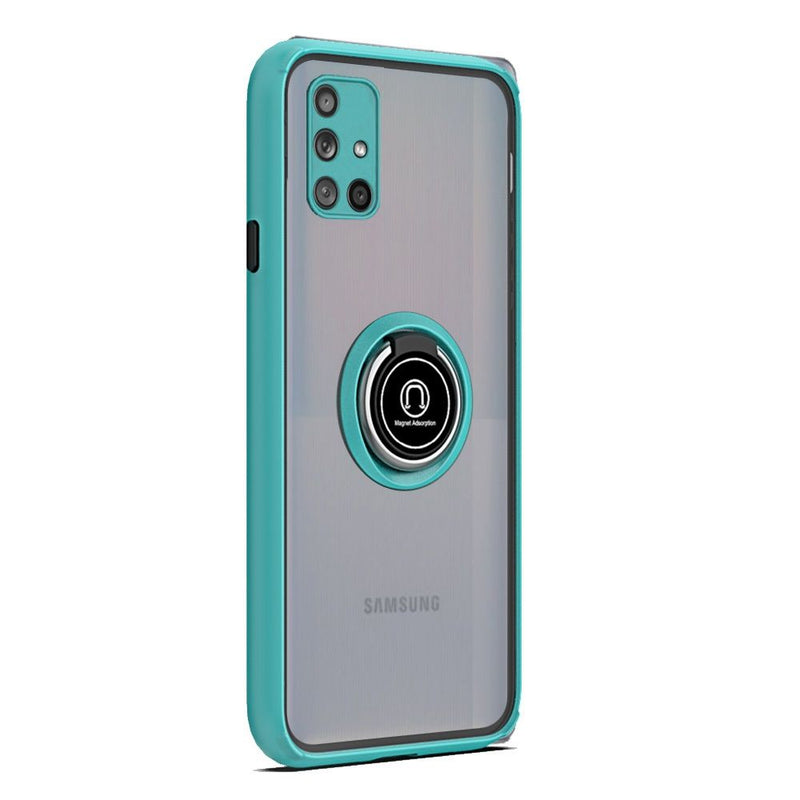 For Samsung Galaxy A51 5G Magnetic RingStand Case Cover - Teal