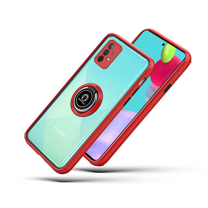 For Samsung Galaxy A52 5G Magnetic RingStand Case Cover - Red