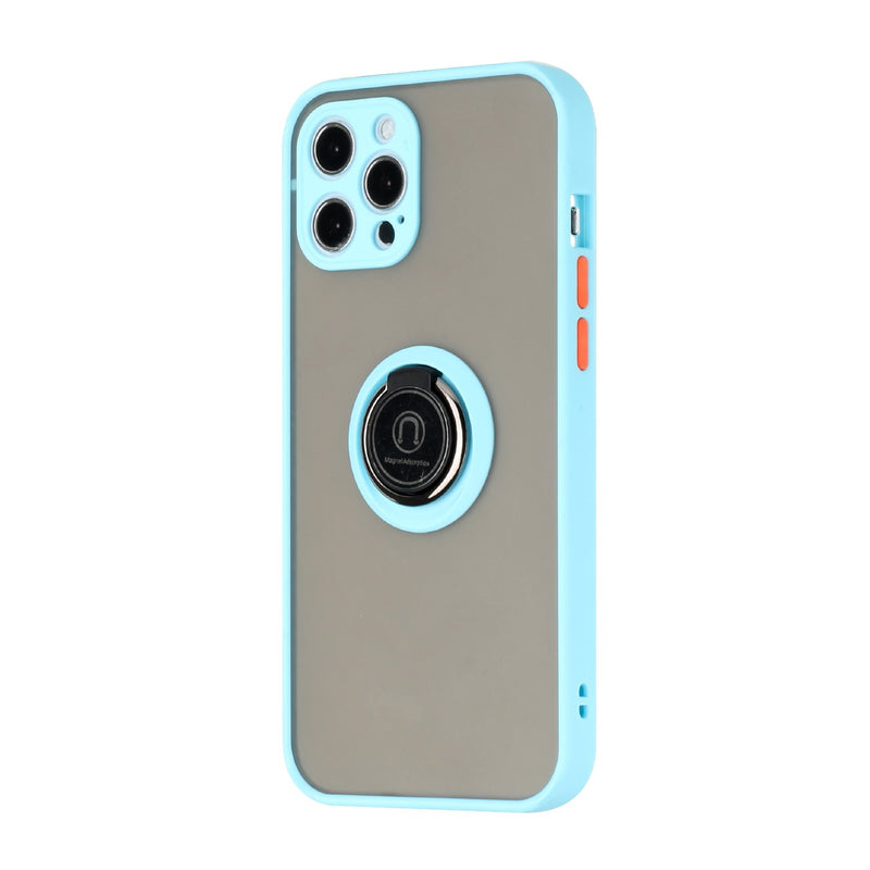 For iPhone 12 Pro Max 6.7 Magnetic RingStand Case Cover - Teal