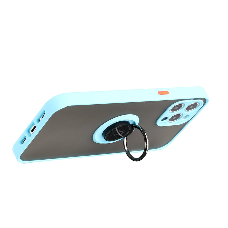 For iPhone 13 Pro Max Magnetic RingStand Case Cover - Teal