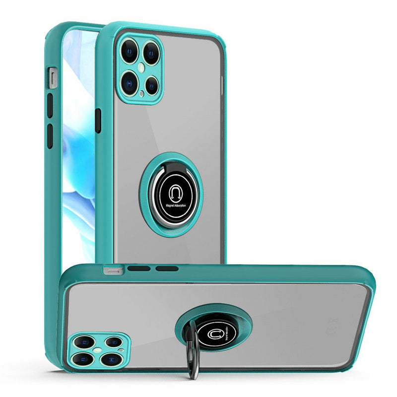 Magnetic RingStand Case Cover For iPhone 12/Pro (6.1 Only) - Teal