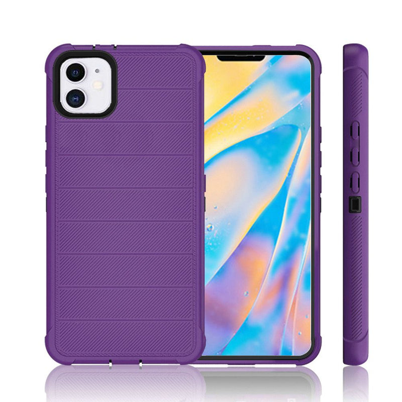 For iPhone 12 Mini 5.4 Ultimate Dual-Layer Hybrid Case Cover - Dark Purple