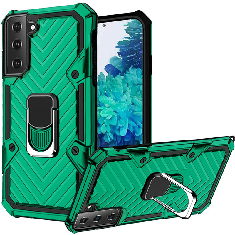 For Samsung Galaxy s21, s30 Victory Magnetic RingStand Case Cover - Dark Green