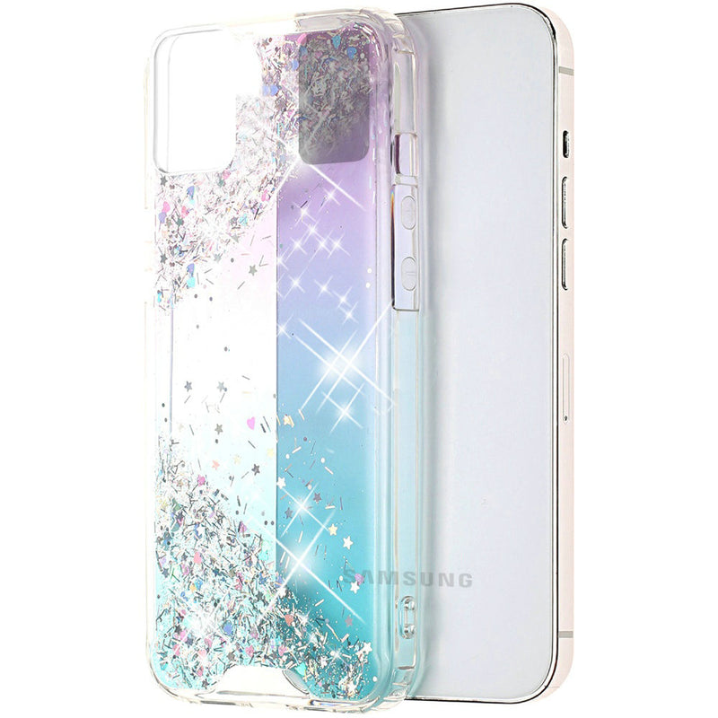 For Samsung Galaxy A52 5G Vogue Epoxy Glitter Hybrid Case Cover - Calm Shimmer