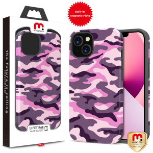 MyBat Pro Fuse Series Case with Magnet for Apple iPhone 13 (6.1) - Pink Camo