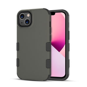 MyBat Pro TUFF Series Case for Apple iPhone 13 (6.1) - Rubberized Copper Grey / Black