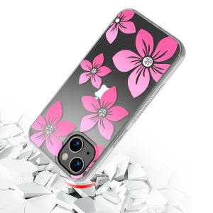 MyBat Pro Mood Series Case (with Diamonds) for Apple iPhone 13 (6.1) - Blossom