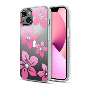 MyBat Pro Mood Series Case (with Diamonds) for Apple iPhone 13 (6.1) - Blossom