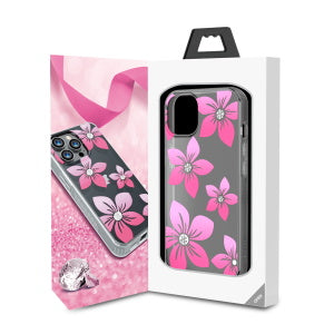 MyBat Pro Mood Series Case (with Diamonds) for Apple iPhone 13 (6.1) - Blossom