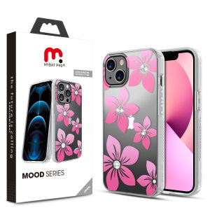 MyBat Pro Mood Series Case (with Diamonds) for Apple iPhone 13 (6.1) - Blossom