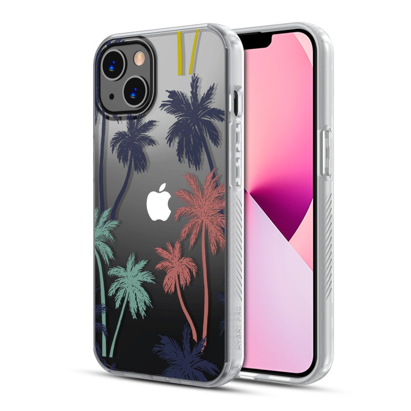 MyBat Pro Mood Series Case for Apple iPhone 13 (6.1) - Pastel Palms