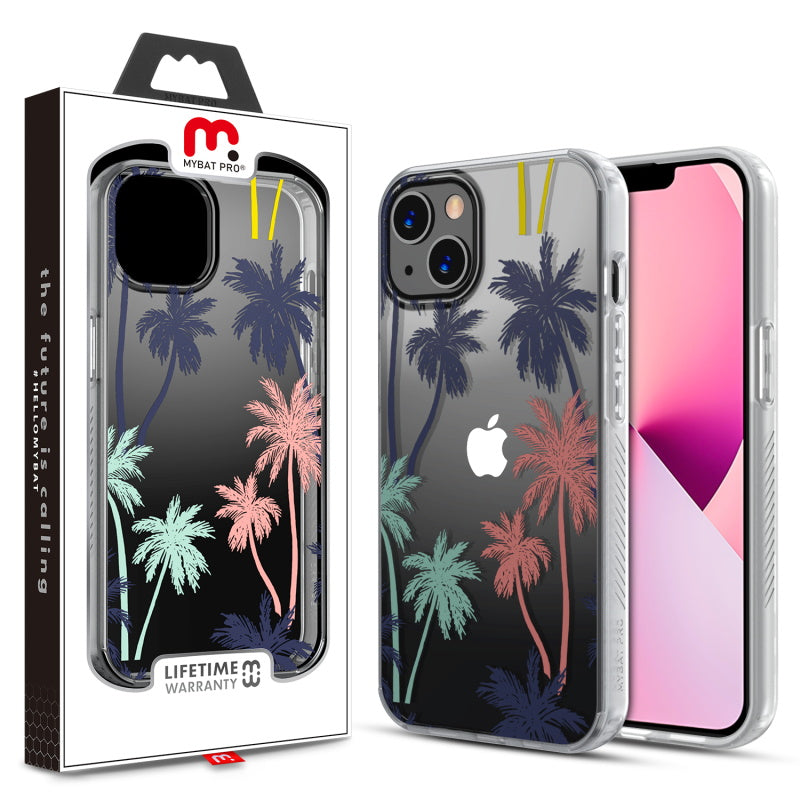 MyBat Pro Mood Series Case for Apple iPhone 13 (6.1) - Pastel Palms