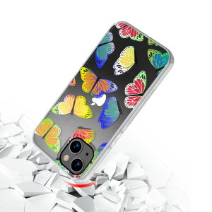 MyBat Pro Mood Series Case for Apple iPhone 13 (6.1) - Neon Butterflies