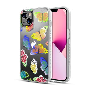 MyBat Pro Mood Series Case for Apple iPhone 13 (6.1) - Neon Butterflies