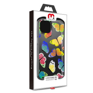 MyBat Pro Mood Series Case for Apple iPhone 13 (6.1) - Neon Butterflies