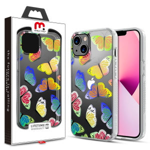 MyBat Pro Mood Series Case for Apple iPhone 13 (6.1) - Neon Butterflies